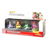 Figúrka Mario Kart - 4-Pack Mario, Luigi, Donkey Kong, Dry Bones (Hot Wheels)