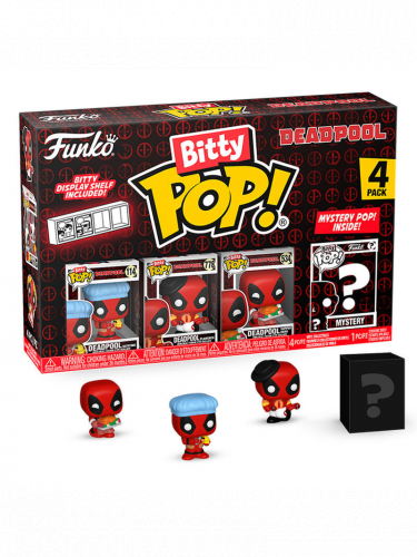 Figúrka Marvel - Deadpool Bathtime 4-pack (Funko Bitty POP)