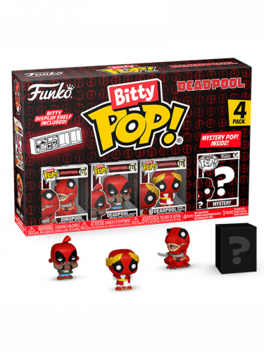 Figúrka Marvel - Deadpool Dinopool 4-pack (Funko Bitty POP)