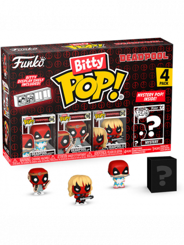 Figúrka Marvel - Deadpool Sleepover 4-pack (Funko Bitty POP)