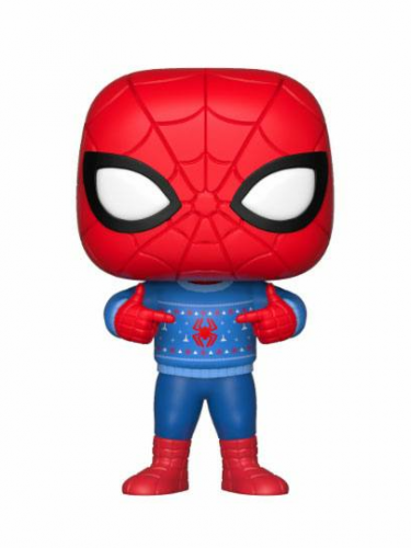 Figúrka Marvel - Spider-Man Holiday Ugly Sweater (Funko POP! Bobble-Head)