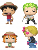 Figúrka One Piece - Monkey D. Luffy, Roronoa Zoro, Nami & Sanji 4-pack (Funko POP! Animation)