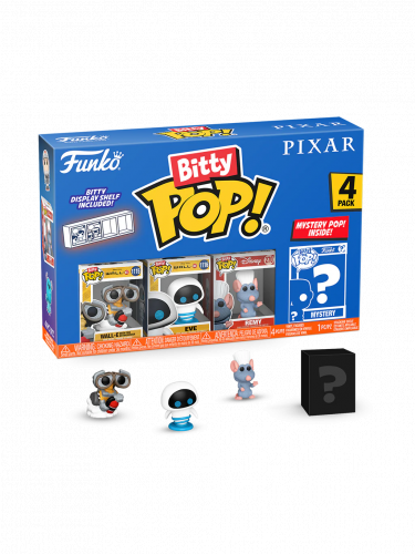 Figúrka Pixar - Wall-E 4-pack (Funko Bitty POP)