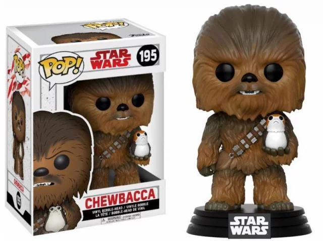 Figúrka Star Wars - Chewbacca with Porg (Funko POP! Bobble-Head)