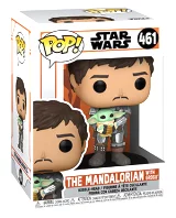 Figúrka Star Wars: The Mandalorian - Mando holding Grogu (Funko POP! Star Wars 461)