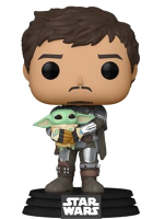 Figúrka Star Wars: The Mandalorian - Mando holding Grogu (Funko POP! Star Wars 461)