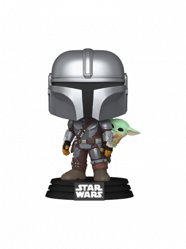 Figúrka Star Wars: The Mandalorian & Grogu - The Mandalorian with Grogu (Funko POP! Disney 818)