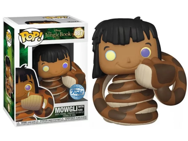 Figúrka The Jungle Book - Mowgli with Kaa (Funko POP! Disney 987)