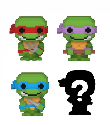 Figúrka Ninja Korytnačky - 8-Bit 4-pack (Funko Bitty POP)