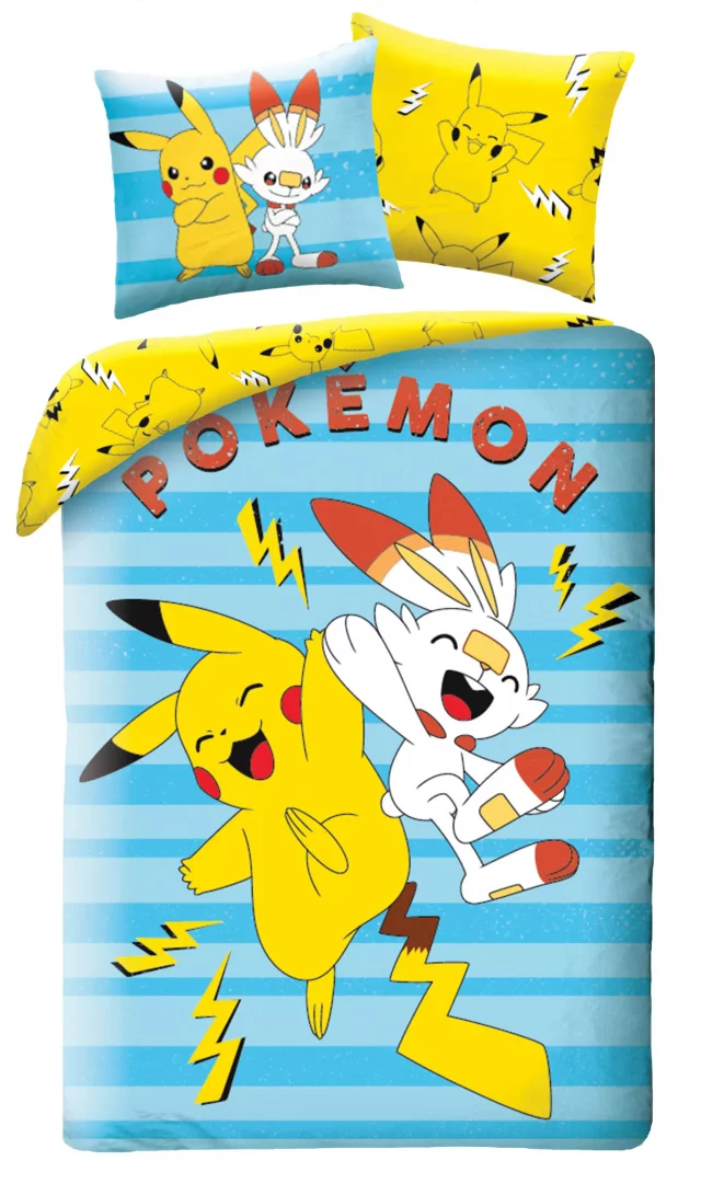 Povlečení Pokémon - Pikachu a Scorbunny