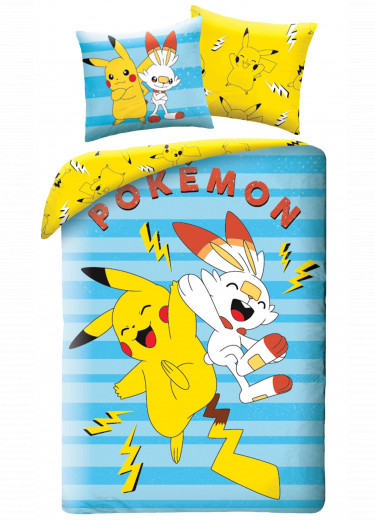 Obliečky Pokémon - Pikachu a Scorbunny