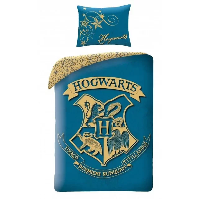 Obliečky Harry Potter - Hogwarts (modré)