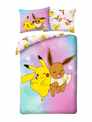 Obliečky Pokémon - Eevee a Pikachu