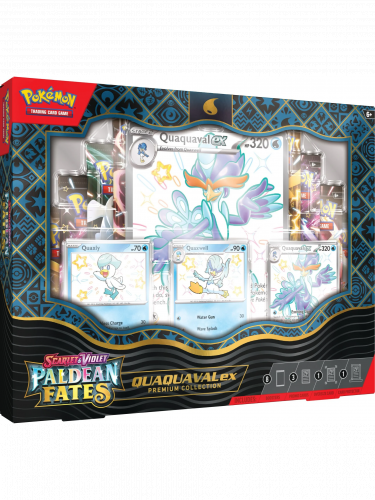 Kartová hra Pokémon TCG: Scarlet & Violet Paldean Fates - Premium Collection: Quaquaval ex (poškodený obal)