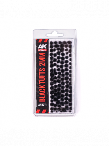 Modelársky porast AK - Black Fantasy tufts (2 mm)