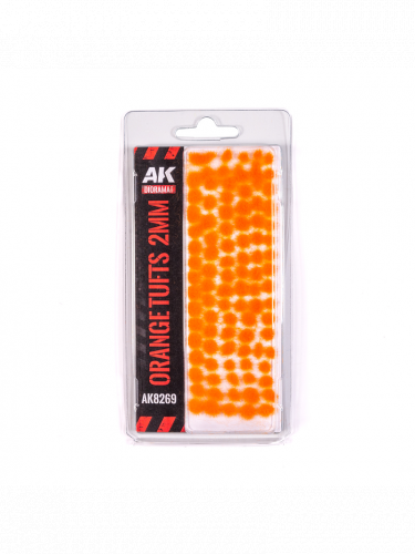 Modelársky porast AK - Orange Fantasy tufts (2 mm)