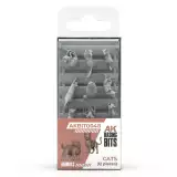 Modelársky doplnok AK Basing Bits - Kočky - AK-Interactive