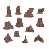 Modelársky doplnok AK Basing Bits - Village ruins - Stolová hra