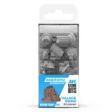 Modelársky doplnok AK Basing Bits - Village ruins - AK-Interactive