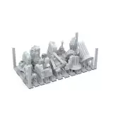 Modelársky doplnok AK Basing Bits - Village ruins - Warhammer Doplnky