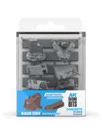Modelársky doplnok AK Basing Bits - Concrete Ruins