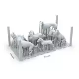 Modelársky doplnok AK Basing Bits - Psy - AK-Interactive