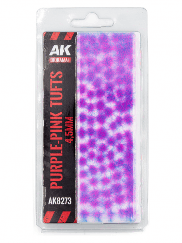 Modelársky porast AK - Purple-pink tufts (4,5 mm)