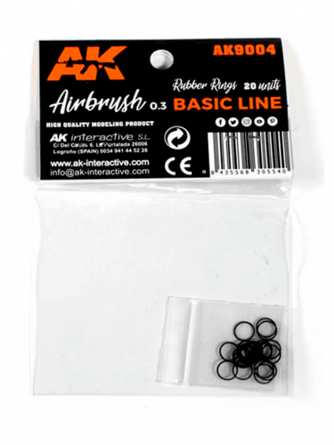 Tesnenie AK Airbrush - gumové tesnenie (20 ks)