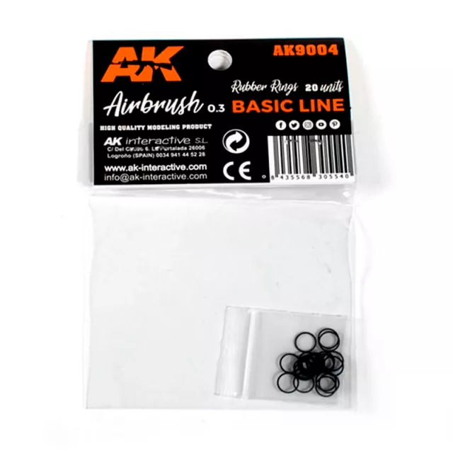 Tesnenie AK Airbrush - gumové tesnenie (20 ks) - AK-Interactive