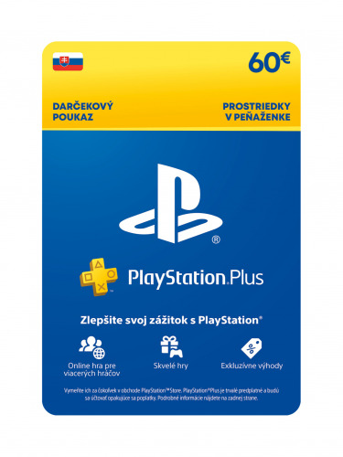 PlayStation Plus Essential -  Kredit 60 € (12M členstvo) pre SK účty (PS5)