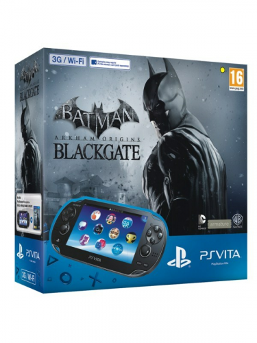 Konzola PlayStation Vita (WiFi + 3G) + karta 4GB + Batman Arkham Origins Blackgate Voucher (PSVITA)