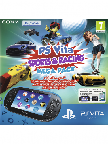 Konzola PlayStation Vita (Wifi + 3G) + balík 8 hier + 8GB pam. karta (PSVITA)