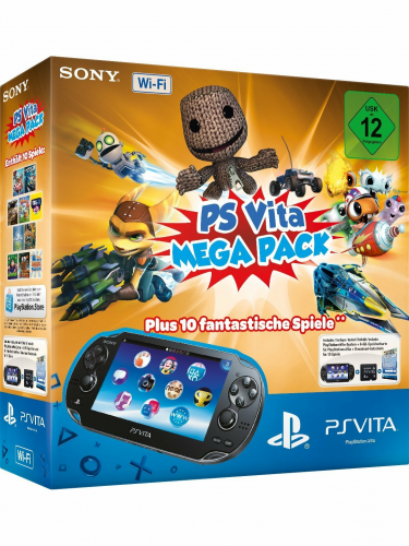 Konzola PlayStation Vita + Mega pack + 16GB karta (PSVITA)