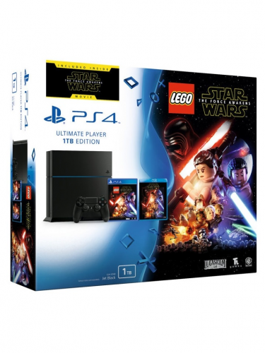 PlayStation 4 (Ultimate Player 1TB Edition) - herná konzola (1000GB) + LEGO Star Wars: The Force Awakens + film (PS4)