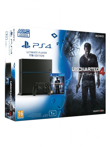 PlayStation 4 (Ultimate Player 1TB Edition) - herná konzola (1000GB) + Uncharted 4: A Thiefs End (PS4)