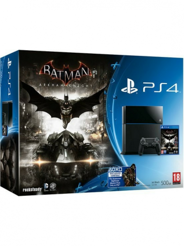 PlayStation 4 - herná konzola (500GB) + Batman: Arkham Knight (PS4)