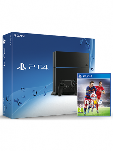 PlayStation 4 - herná konzola (500GB) + FIFA 16 CZ (PS4)