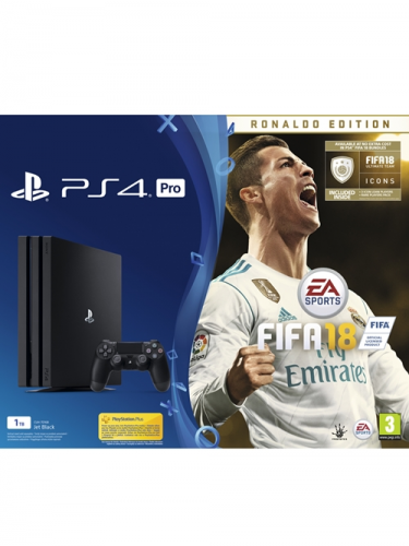 PlayStation 4 Pro 1TB + FIFA 18 - Ronaldo Edition (PS4)