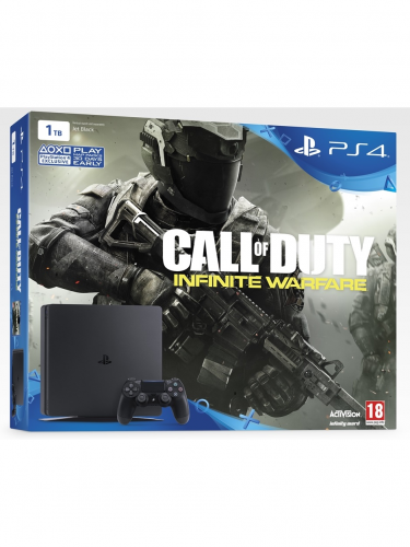 PlayStation 4 Slim - herná konzola (1TB) + Call of Duty: Infinite Warfare + 2 ovládače (PS4)