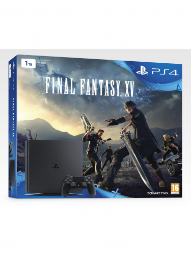 PlayStation 4 Slim - herná konzola (1TB) + Final Fantasy XV (PS4)