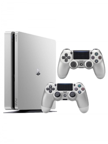 PlayStation 4 Slim - herná konzola (500GB) (strieborná) (PS4)