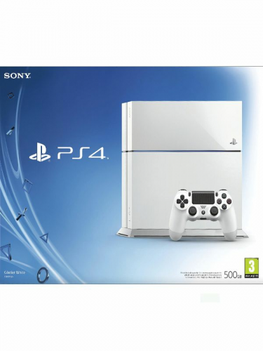 STARÁ PlayStation 4 - herná konzola (500GB) (ľadovo biela) (PS4)