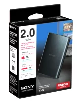 Externý 2TB HDD Sony HD-E2 (čierny)