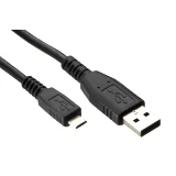 Kábel USB / MicroUSB (čierny) (1.8m)