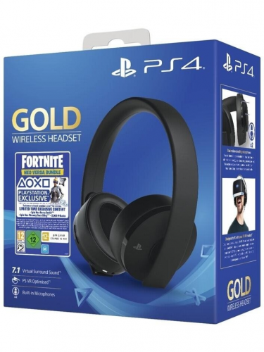 PlayStation Gold Wireless Headset + Fortnite (2000 V-Bucks) (PS4)