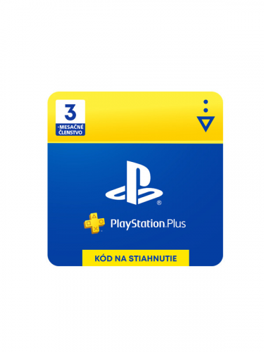 SK: PlayStation Plus 3 mesiace – Darčeková karta [pre SK účty] (PS DIGITAL) (PS4)