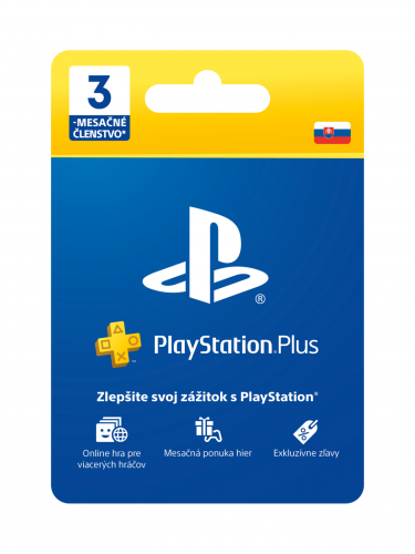 PlayStation Plus Essential 3 mesiace – Darčeková karta [pre SK účty] (PS4)