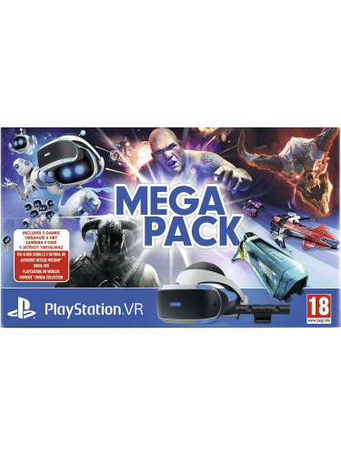 PlayStation VR v2 + kamera + 5 hier - Mega pack (PS4)