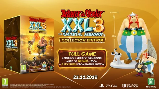 Asterix and Obelix XXL 3: The Crystal Menhir - Collectors Edition (PS4)