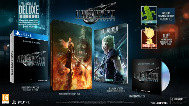 Final Fantasy VII Remake - Deluxe Edition (PS4)